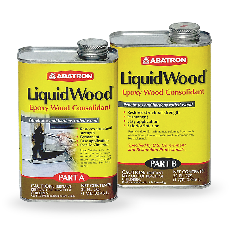 Abatron LW2GKR LiquidWood Epoxy Wood Hardener Compound, 2 Gallon